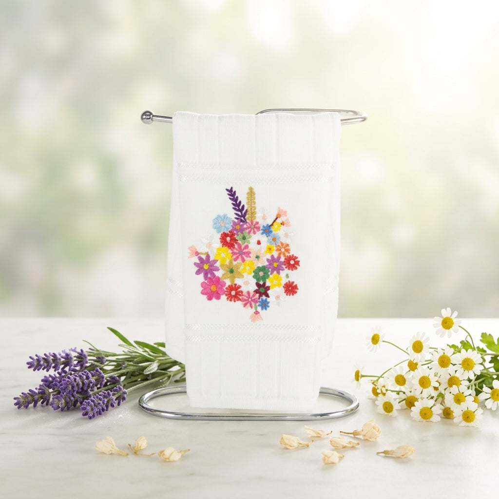 Toalha Lavabo Figo Flowers