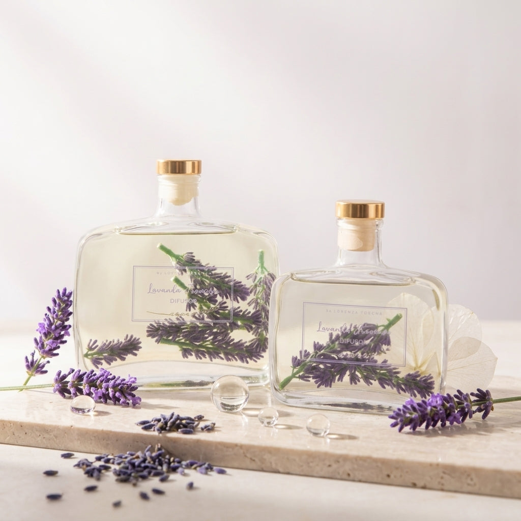 Difusor de Varetas Lavanda Francesa - Vidro Luxo