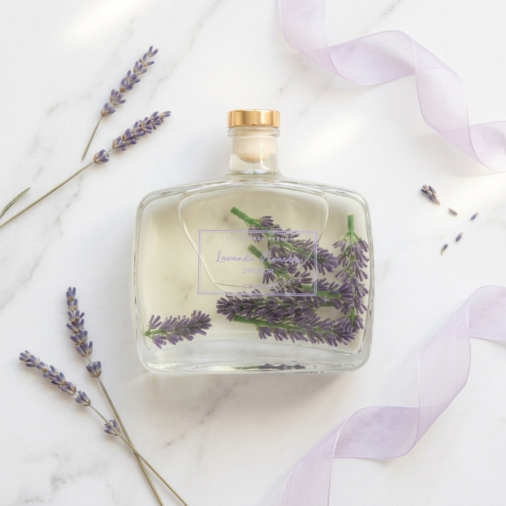 Difusor de Varetas Lavanda Francesa - Vidro Luxo
