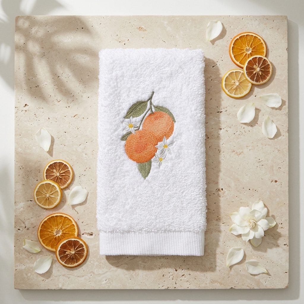 Toalha Lavabo Tangerina
