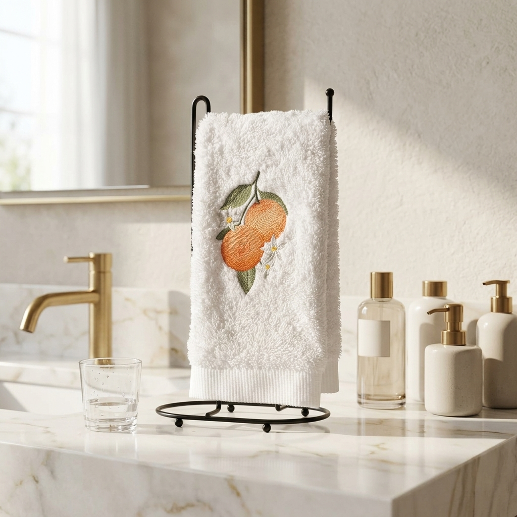 Toalha Lavabo Tangerina